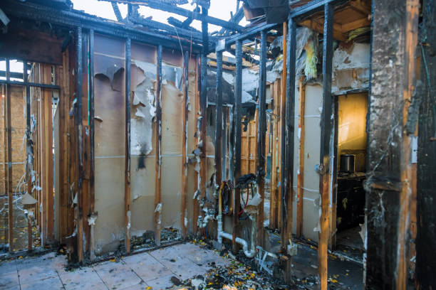 Professional Fire Damage Removal technician working in Big Lake, TX